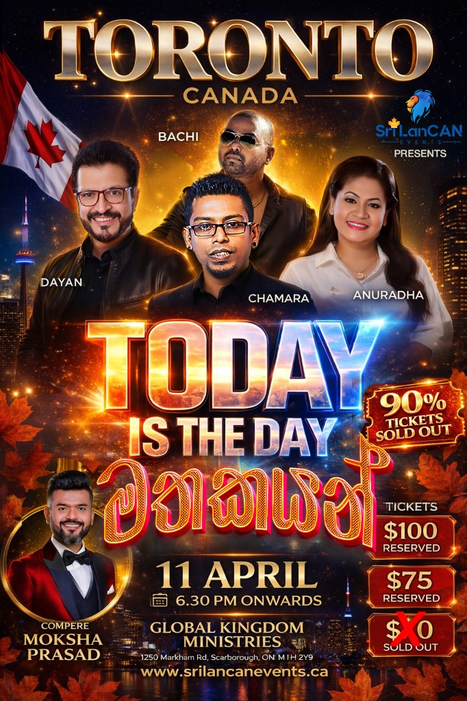 Mathakayan Live in Concert - Today is the Day 90% Sold Out Poster